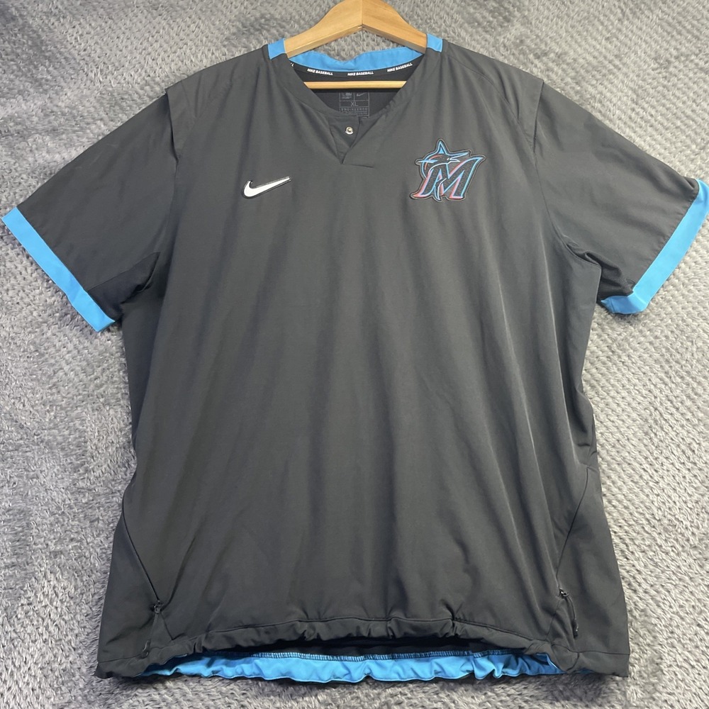 Miami Marlins Pro Issues Nike Pullover XL #375